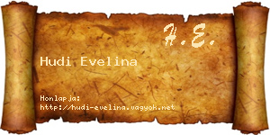 Hudi Evelina névjegykártya